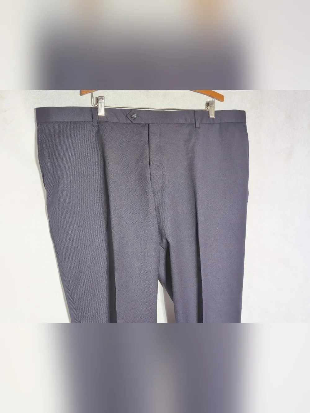 Joseph & Feiss Sz 44 Wool Men's Navy Blue Dress Pants